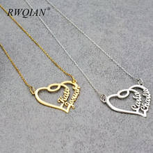 Custom Name Necklace Personalize Heart Stainless Steel Pendant Necklace  Gold Chain Necklaces for Women Charm Jewelry Gifts 2020 2024 - buy cheap