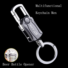 Beer Bottle Opener Keychain Laser Engraving Car Keyring Multifunctional Alloy Keychain for Ford Focus mk2 st Vignale st-line 2024 - buy cheap