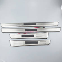 Placas de desgaste del umbral de la puerta de la lámpara LED de acero inoxidable #304 para Toyota Land Cruiser 100 FJ100 4700 1998-2007, accesorio de estilo de coche 2024 - compra barato