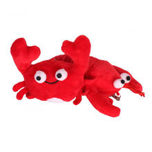 10PCS 12cm 16cm Simulation Crab Decoration Bag Plush Mini Pendant Keychain Doll Ring Toy 2024 - buy cheap