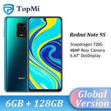 2020 в наличии глобальная версия Xiaomi Redmi Note 9S 6 Гб RAM 128 ГБ ROM Смартфон Snapdragon 720G 48MP задняя камера 6,67 "DotDisplay 2024 - купить недорого