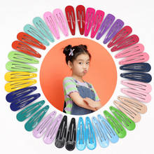 40Pcs New Cute 5Cm Snap Hair Clips For Girls Bb Hairpins Color Metal Barrettes Baby Children Kids Hair Accessories With Gift Bag 2024 - buy cheap