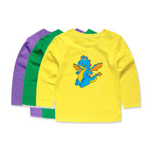 Kids T-Shirt Cotton Long Sleeve Girl Pajamas Girls Boys Shirts Children Pyjamas Cartoon Spring Autumn Dinosaur Tops Sportswear 2024 - buy cheap