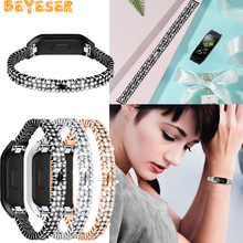 Fashion Metal Wristband For Samsung Galaxy Fit-e R375 Smart Watch Strap Women Watchband Rhinestone Band Replacement Accessories 2024 - buy cheap