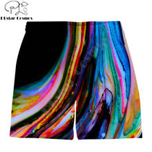 Shorts com estampa 3d unissex, bermudas com elástico na cintura, para o verão e praia 2024 - compre barato