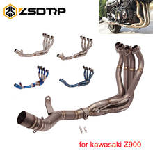 ZSDTRP-sistema de Escape completo para motocicleta, sistema de Escape de aleación de titanio para Kawasaki Z900, tubo de enlace medio delantero modificado, sin silenciador 2024 - compra barato