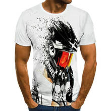 Camiseta de motocicleta com estampa 3d, camiseta masculina legal de corrida, estilo harajuku, punk, branca, moda de rua 2024 - compre barato