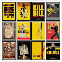 Perfect JL Kill Bill Uma Thurman retro posters kraft wall paper High Quality Painting For Home Decor wall stickers HBA43 2024 - buy cheap