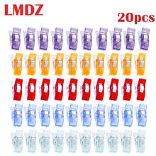 LMDZ 20Pcs Plastic Sewing Clips Holder Tools for DIY Patchwork Fabric Clip Quilting Hemming Craft Sewing Knitting Suspender Clip 2024 - buy cheap