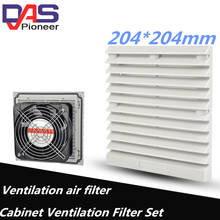 Ventilador de refrigeración de rodamiento de bolas dual, condensador de CA de alta velocidad de 230V para ventilación de 204x204mm con protector de metal 2024 - compra barato