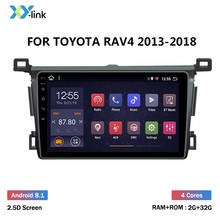 Автомобильный мультимедийный плеер, Android 9,0, dvd-плеер для Toyota RAV4 RAV 4 2013-2018, gps-навигация, автомагнитола, аксессуары no 2 din 2024 - купить недорого