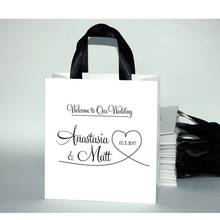 Personalized 35 Welcome to Our Wedding Bags with satin ribbon  and custom names,  bags for hotel guests, Weddings Gifts gift bag 2024 - buy cheap