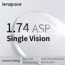 Lenspace 1.74  Single Vision Prescription CR-39 Resin Aspheric Glasses Myopia Hyperopia Lenses Optical Lens 2024 - buy cheap