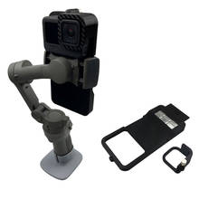 Estabilizador gimbal para gopro hero 9, adaptador de placa de montagem, câmera preta para dji om 4/osmo mobile 3 2024 - compre barato