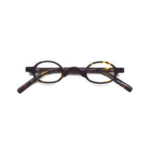Vintage super pequeno redondo 37mm primavera dobradiças oval acetato óculos armações feminino masculino óculos aro completo feito à mão óculos ópticos 2024 - compre barato