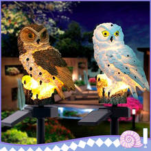 Decor Sculpture Novelty Solar Garden Lights Owl Solar LED Lawn Lights Outdoor Lawn/Path/Street/Underground Light Ornament LED 2024 - buy cheap