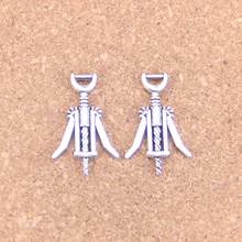 14pcs Charms Red wine bottle open 25*17mm Antique Pendants,Vintage Tibetan Silver Jewelry,DIY for bracelet necklace 2024 - buy cheap