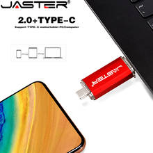 JASTER-unidad Flash USB OTG, Pendrive azul, 2,0, 128GB, tipo C, Micro rojo, 16GB, 32GB, 64GB, en oferta 2024 - compra barato