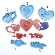 DIY couple friends keychain silicone mold handmade crafts jewelry pendant making tools epoxy resin mold 2024 - buy cheap