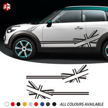 Falda de rayas laterales para puerta de coche, pegatina de vinilo para MINI Cooper Countryman R60, 2 uds. 2024 - compra barato