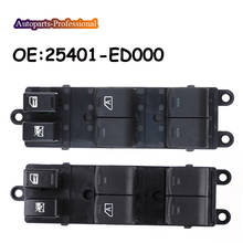 Interruptor de Control maestro de ventana de coche, accesorio de estilo para N issan Tiida 25401ED000 25401-ED000 2024 - compra barato