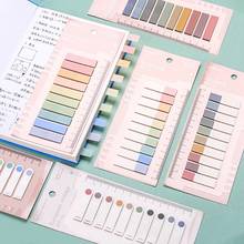 200 Sheets/Pack Cute Memo Pad Creative Index Bookmark For Students Kawaii Colored Sticky Notes Stationery School Office Supplies 2024 - buy cheap