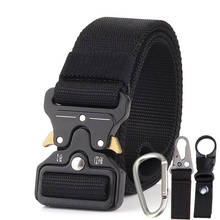 New 3.8cm Tactical belt High Quality Nylon Insert Buckle Men's belt Casual Outdoor Sports training Multifunction belts 125cm 2024 - buy cheap