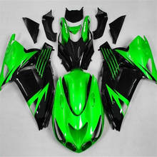 Molde de injeção kits carenagem para kawasaki zx14r 2006 2007 2008 2009 2010 2011 verde preto zx 14r 06-11 abs carenagens da motocicleta 2024 - compre barato