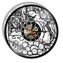 Ratatouille Vinyl Record Wall CLock Ratatouille READNFO Vintage 12" Black Hanging Kitchen Watch LED Lighting Night Lamp Decor 2024 - buy cheap