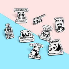 Panda's daily life Enamel Lapel Pins Cute Cartoon Animals Brooches Badges Backpack Pins Gifts for Friends Wholesale Jewelry 2024 - buy cheap