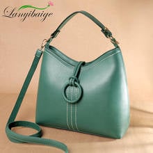 2021Female Casual Handbags Women Tote Shoulder Bag PU Leather Ladies Bucket Handbag Messenger Bag Soft Shopping Crossbody Bags 2024 - buy cheap