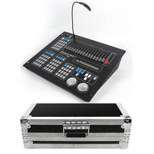 Profissional luz de palco dmx console mestre novo ensolarado 512 controlador dmx com flycase pacote uso para led par feixe movendo a cabeça 2024 - compre barato