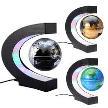 Globo de levitação magnética brilho no escuro flutuante mapa do mundo tellurion led luz desktop decoração super presentes para crianças 2024 - compre barato