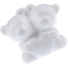 Моделирование Медведь Форма белый пенополистирол шарики для DIY рождественские подарки 2024 - купить недорого