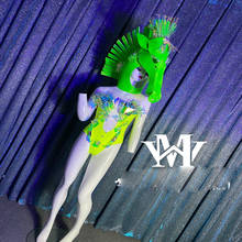 Nightclub bar performance wear Sexy green horse head stage show costume 2024 - buy cheap