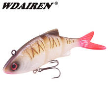 Wobblers de pesca suave, señuelos de Lucio artificiales de 12cm y 31g, secciones articuladas múltiples, cebo de silicona Artificial, pesca de Lucio curricán, 1 ud. 2024 - compra barato