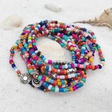 OMY simple seed beads metal bracelet for women girls fashion turtle shell couch heart beaded bracelets for beach jewelry 2024 - buy cheap