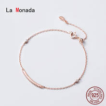 La Monada Arc Inlay Chain Bracelets For Women Silver 925 Sterling Jewelry Fine 925 Sterling Silver Women's Bracelet Female 2024 - buy cheap