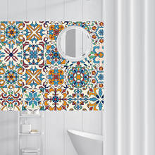 Morocco Wall Tiles Stickers Waist Line Wall Sticker Kitchen Adhesive Bathroom Toilet PVC  Wallpaper 10cm/15cm/20cm 2024 - buy cheap