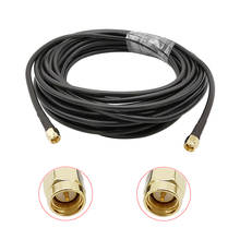 SMA Male to SMA Male Plug Connector LMR195 50 ohm Coaxial Cable SMA Male Plug Type Extension Pigtail Jumper Wire 0-3GHz LMR195 2024 - buy cheap