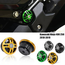Motorcycle CNC Aluminum Frame Plug Cap Decorative Cover For 2018 2019 Kawasaki Ninja 250 Ninja 400 Z250 Z400 2024 - buy cheap