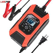 LEEPEE Wet Dry Lead Acid Battery-chargers Digital LCD Display 12V 7A 7 Stage Automatic Smart Car Battery Charger 2024 - buy cheap