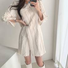 Women Sexy Mini Shirt Dress Long Sleeve O-neck Split Loose Straight Solid Color Elegant Korean Autumn Winter Casual Ropa Mujer 2024 - buy cheap