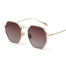 Gafas de sol polarizadas a la moda para hombre y mujer, lentes de sol delgadas de Metal con gradiente de marco completo, de lujo para conducir, color negro, UV400 2024 - compra barato
