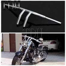 1-1/4" Motorcycle Handlebar 8" Rise T Fat Bar For Harley Chopper Cafe Racer Sportster XL Touring Dyna Fat Bob Road Street Glide 2024 - buy cheap