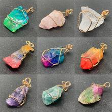 Irregular Handmade Cystal Pendant Necklace for the women Necklace Natural Stone Pendant  Mexican Clay Charms for Jewelry Making 2024 - buy cheap