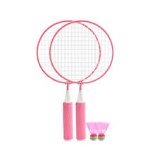 Набор детских ракеток для бадминтона, 1 пара, с 2 ракетками для фитнеса Badmintons спортивные игры на улице 2024 - купить недорого