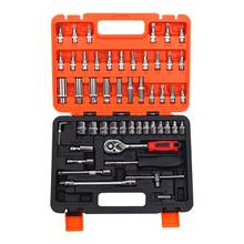 53pcs Combination Tool Wrench Kits Car Repair Tool Set Batch Head Ratchet Pawl Socket Spanner Screwdriver Socket Set 2024 - buy cheap