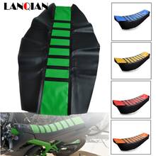 Motorcycle Seat Cover dirtbike Rubber Striped Soft seat cover For Kawasaki KX KLX KFX KDX 65 80 85 125 250 250F 450F 450R 150S 2024 - buy cheap