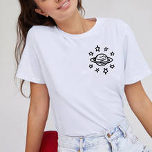 Planet and Stars Universe T Shirt Women Cotton Harajuku Tshirt Women T-shirt Short Sleeve Camiseta Mujer Casual Tee Shirt Femme 2024 - buy cheap